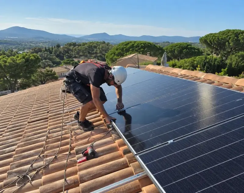 Installateur panneaux solaires Poussan — pose photovoltaïque sur toiture