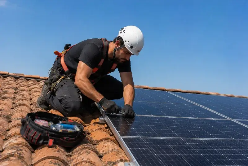 Maintenance et monitoring de panneaux solaires à Poussan